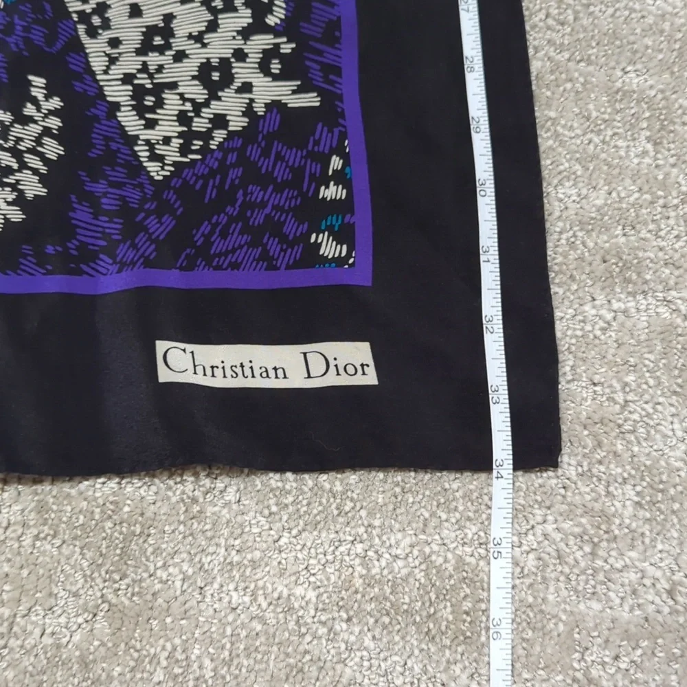 Christian Dior Square Scarf 100% Silk